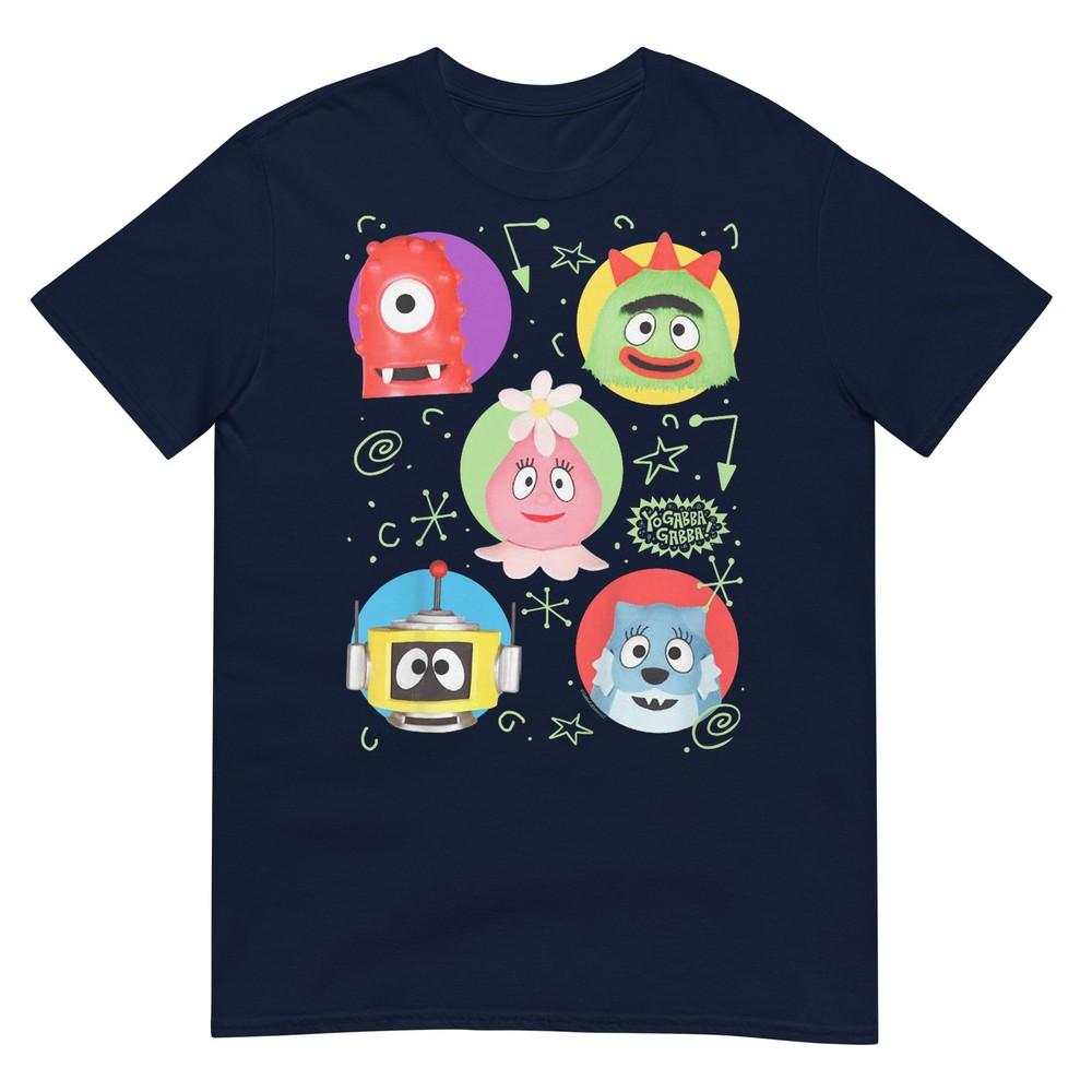 Kids Yo Gabba Gabba Doodle Character Collage Tshirt S