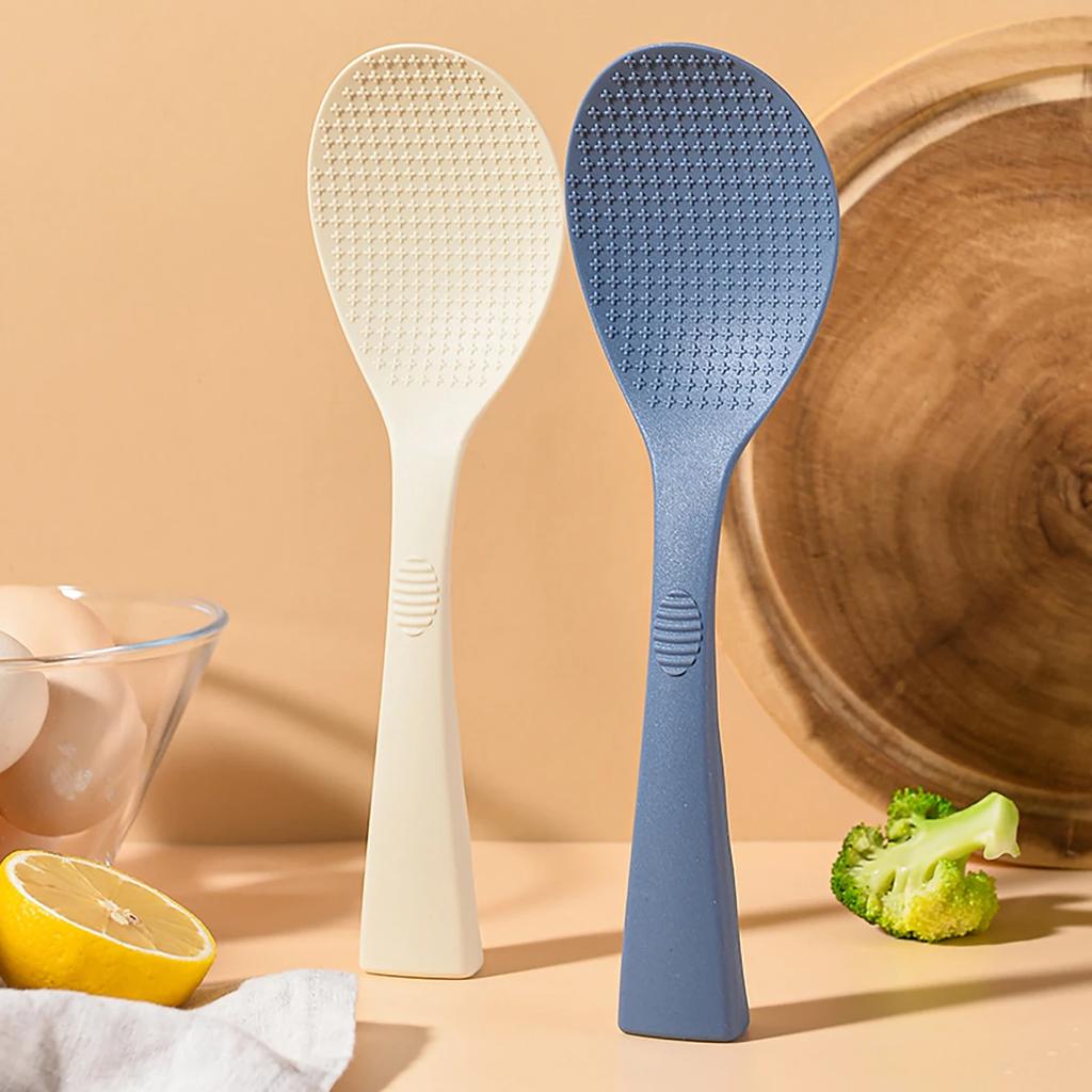 1PC Food Grade Silicone Rice Spoon Household Non Stick Pot Cooking Spoon High-temperature Resistant Kitchen Tools