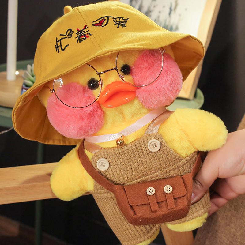 30cm Pato Plush Lalafanfan Duck Cute Stuffed Toys Yellow Duck Hug Flifan Duck Kawaii Plushes Animal Plushies Pillow Soft Toy