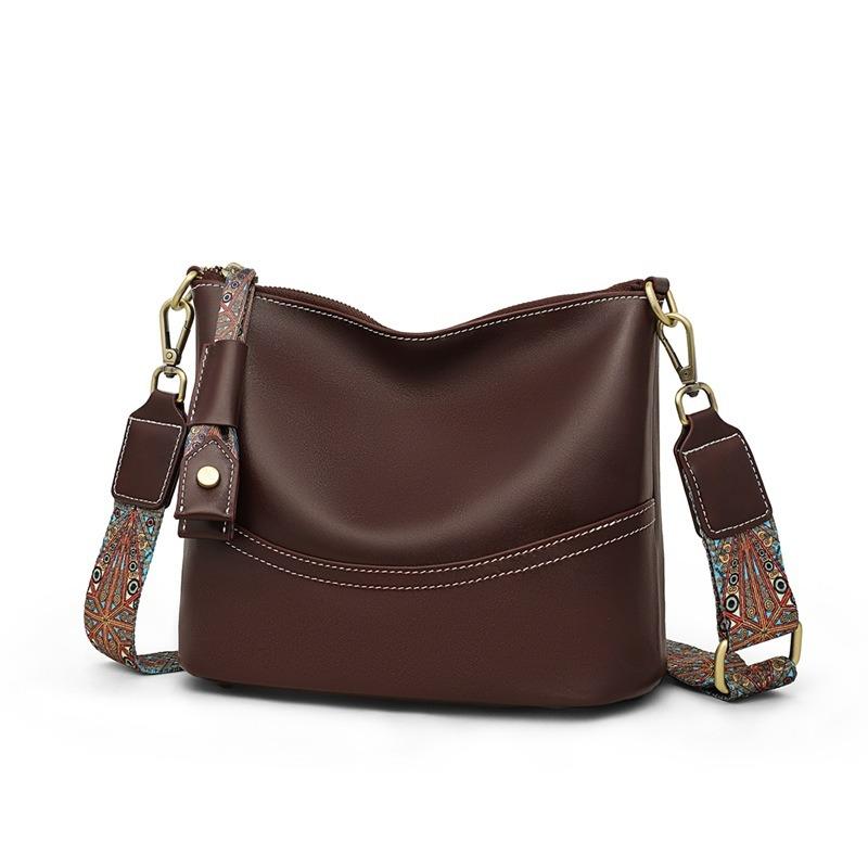 Bags women's new women's bags autumn and winter leather shoulder messenger bags large-capacity commuter bucket bags