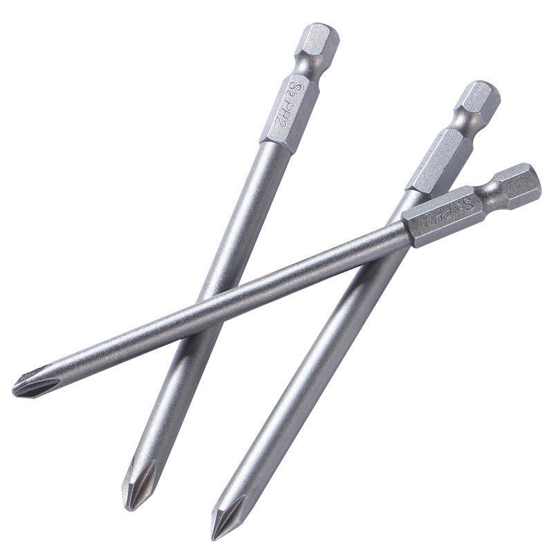 9-Piece 100mm Phillips S2 Screwdriver Bits