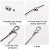 Copper Wire Rope Clamp Adjustable Stainless Steel Cable Clamp Hanging Clip  Hardware Accessories