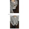Fake Two Long Sleeved T-shirts, Men's Spring and Autumn Trend, Waffle Style Loose Fit, Bottom Layer, Simple Casual Top