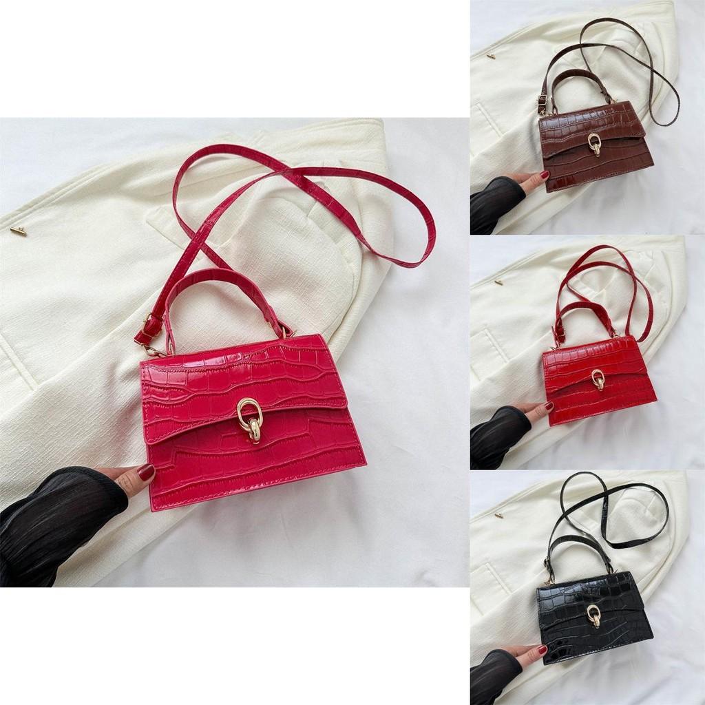 Trendy Pu Small Square Handbag Versatile Crossbody Bag For Everyday Use