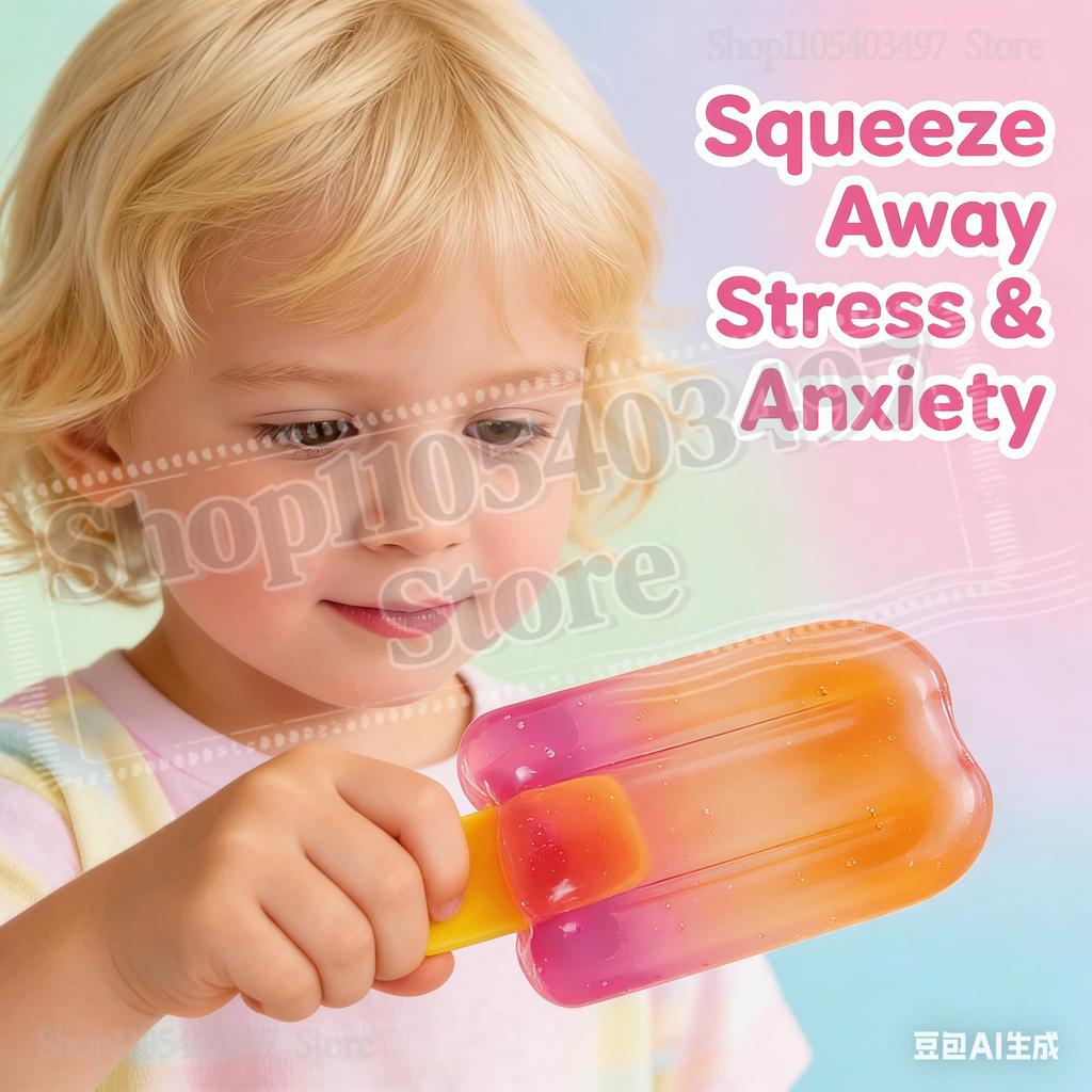 Hot Needoh Nice-Sicle Popsicle Sensory Squeeze Toy Super Solid Squish Stress Relief For Kids Adults Summer Easter Gift