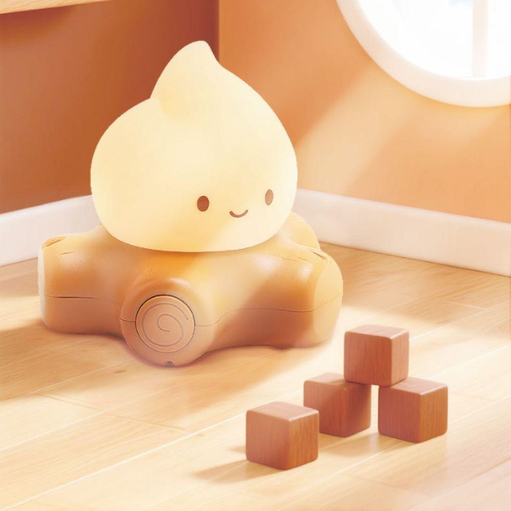 Dimmable LED Flameless Candle Soft Silicone Campfire Night Light LED Candles  Timing Function