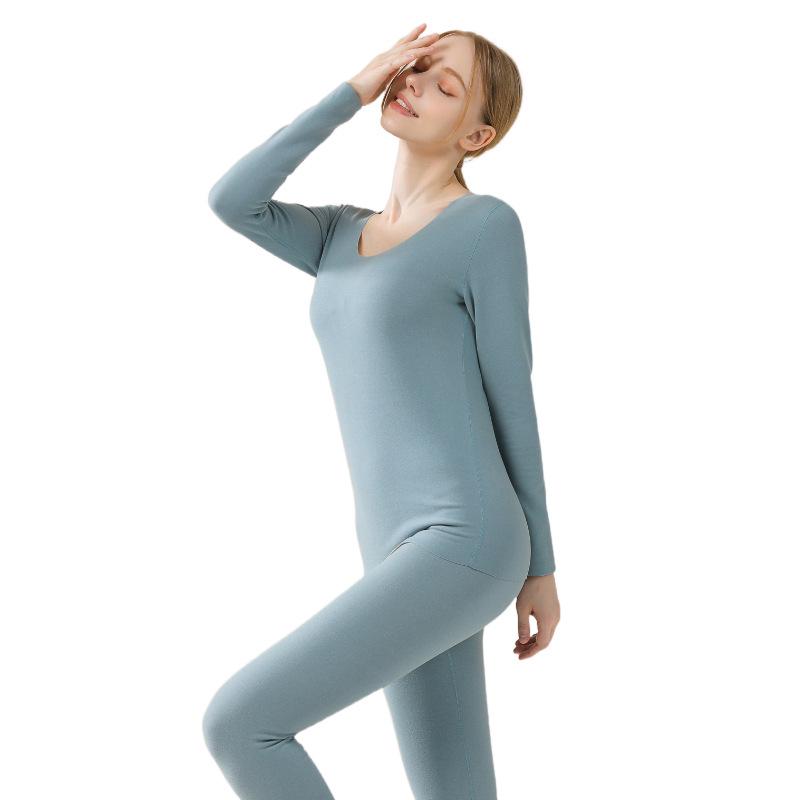 Mulberry Silk Wool Thermal Underwear Set: Velvet-Lined for Men & Women, Perfect for Autumn & Winter