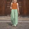 Women's Spring and Autumn Japanese Plus Size Cotton Loose Casual Bloomers Women