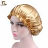 Luxurious Satin Sleep Night Cap For Curly Hair Beauty Salon Head Cover Bonnet Hat