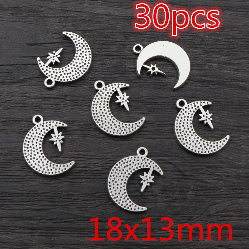 Nouvelle Mode Multi-styles Argent Ancien Plaqué Lunes Charms Alliage Métallique Pendentif Fabrication de Bijoux DIY Trouvailles Accessoires