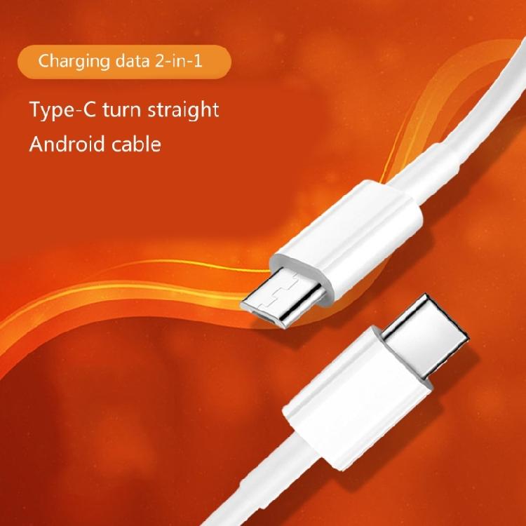 Type C to Micro USB Male to Male Sync Charge OTG Reverse Charge Cable Cord