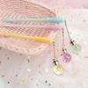 1Pc Flower Pendant Pen Creative Glowing Light Bulb Pen Black Pen Korean Small Fresh Gel Pen Signing P