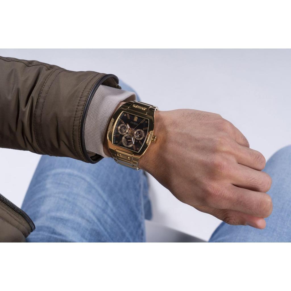 [Guess Watch] Watch GW0456G1 Men's 43mm Gold Analog Stainless Steel