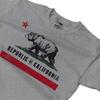 Republic of California Mens Old Flag Graphic Print Regular T-Shirt