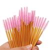 Disposable Gold Rod Eyelash & Eyebrow Brush Set: Comb, Mascara, Spiral Brush for Extensions