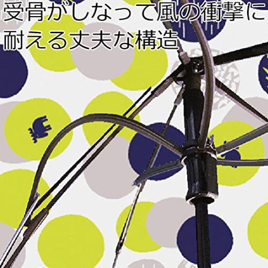 Mabu Folding Border moz x mabu UV Umbrella, Blue, Collaboration, Wind-Resistant Ribs, Protection, Mini, SMV-40489