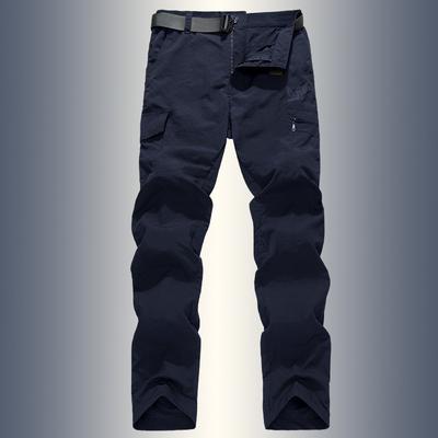 Men's Spring and Summer Breathable Large Size Pants Outdoor Softshell Hiking Pants Quick Dry Loose Long Pants