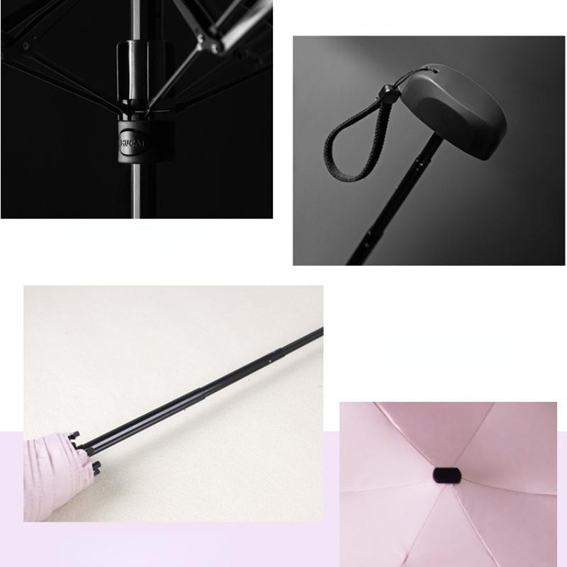 Mini umbrelă de buzunar Umbrelă de soare anti-ultraviolete Rezistent la ploaie Rezistent la vânt Ușor pliabil, portabil, pentru femei, pentru bărbați, pentru bărbați