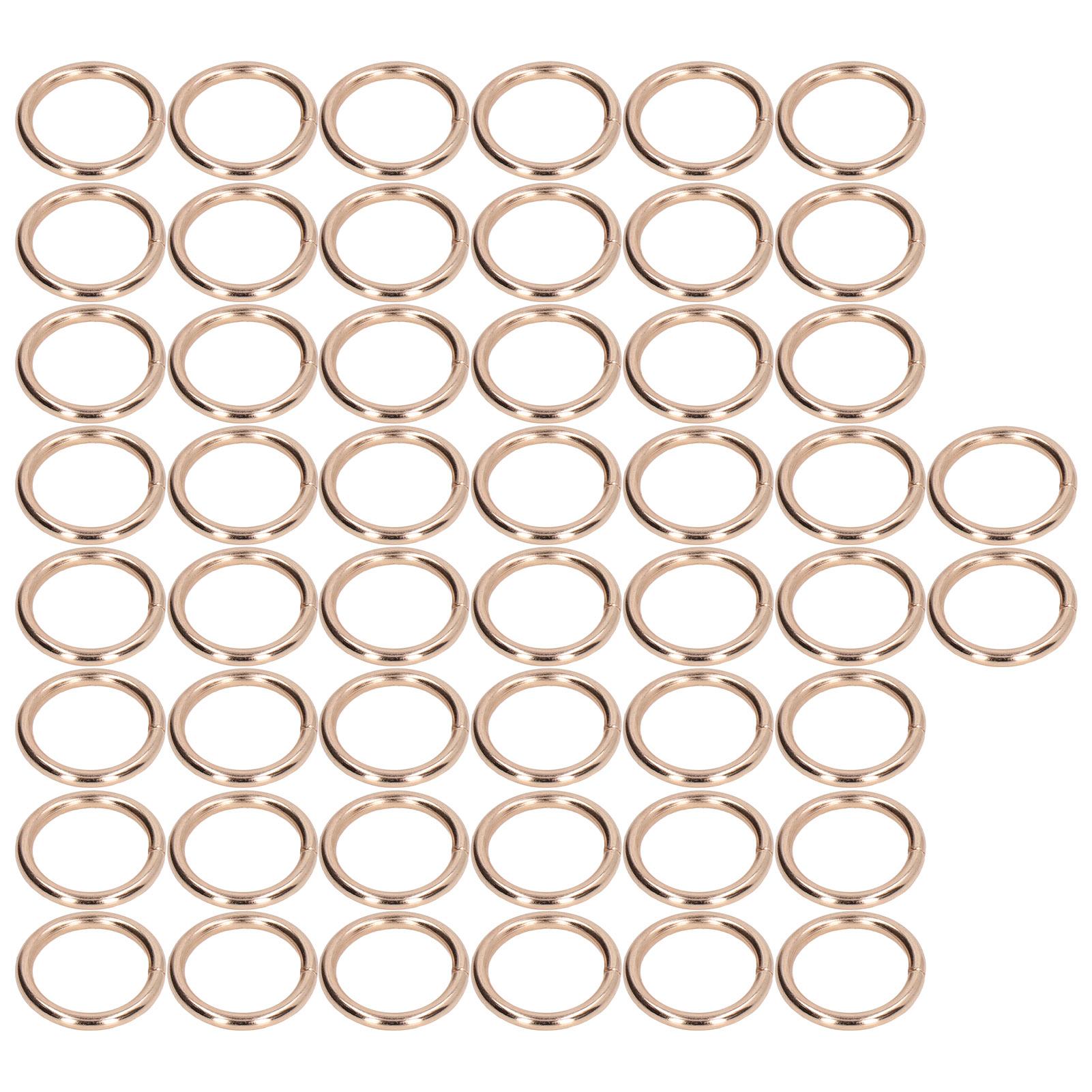 50Pcs Metal Rings 15x3mm Iron Material Sturdy   Multifunctional Exquisite O Rings Metal