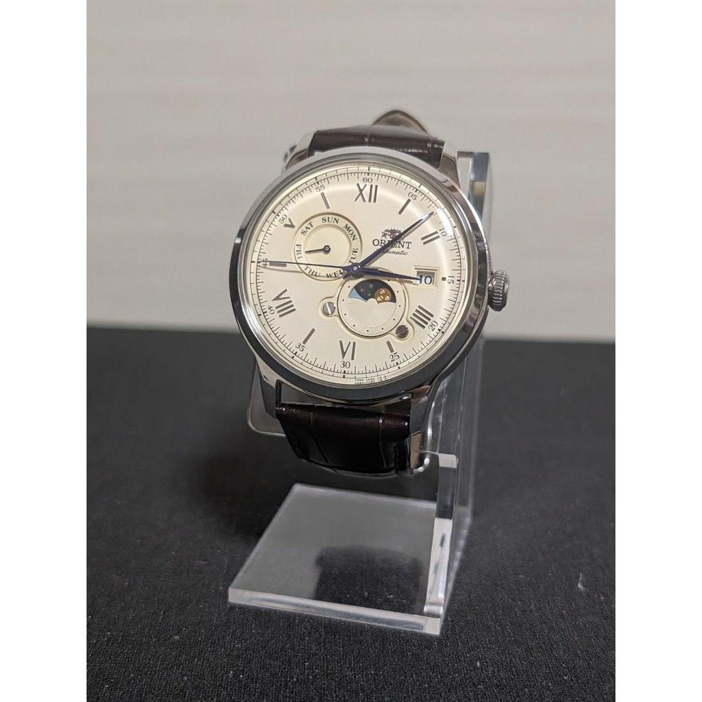 Used ORIENT Bambino RN-AK0803Y Automatic Watch Sun & Moon Moon Phase