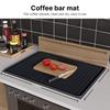Silicone Dish Drying Mat Multifunctional Kitchen Coffee Bar Heat Resistant Silicone Pad with Anti slip Strips Soft