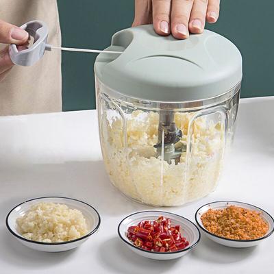 Garlic Chopper Manual Food Processors Rotate Press Chopper Onion Crusher Blender Vegetable Cutter Mixer Manual Meat Grinder New
