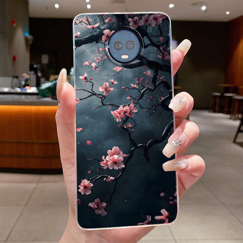 

For Motorola Moto G6 Plus Case Clear Luxury Fashion Butterfly Flowers Soft Silicone Phone Cover for Motorola G6 Plus G6+ Casing Motorola Moto G6 Plus