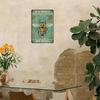 Vintage Metal Sign Bee Kind Wall Decor, Rustic Kitchen Tin Poster