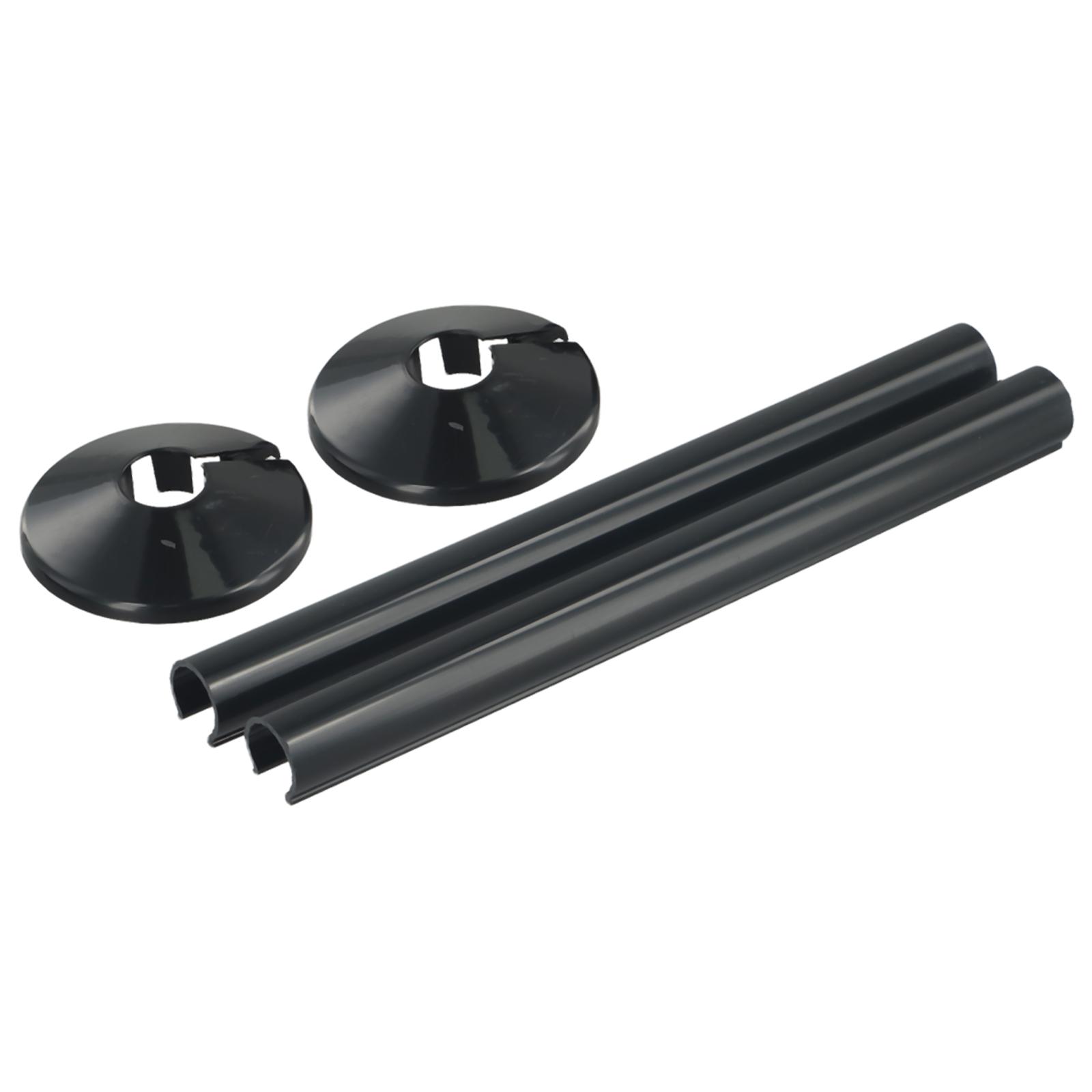 

2 комплекта декоративных крышек, оцинкованная крышка, 5 цветов на выбор чёрный