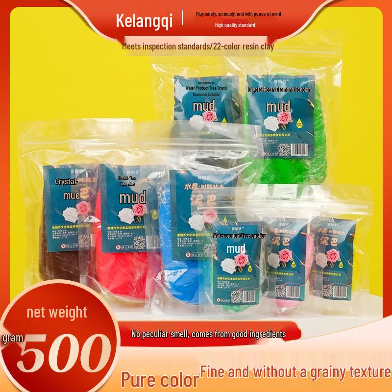 Ke Lang Qi 500g Crystal Resin Succulent Translucent Clay for Food Play
