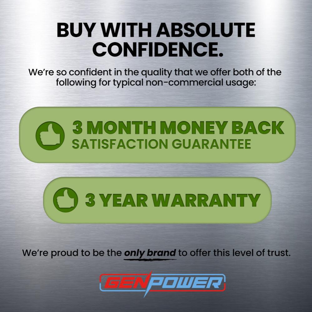 Generators Genpower Inverter Generator 2600W Max 2200W Rated Trade Camping Home