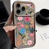 White Flower Pattern Case For iPhone 17 Pro Max Shockproof Soft Silicone Bumper Cover For iPhone 16 15 Pro Max 14 13 11 16E 17E