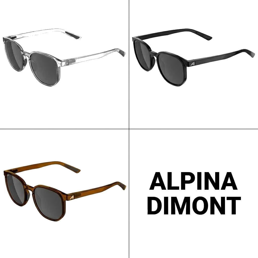 Small Simple UV DIMONT Transparent Gloss [Alpina] Sunglasses, Size, UV400, Lightweight, Design, Spring-Loaded Temples, Protection, Stylish, Driving,
