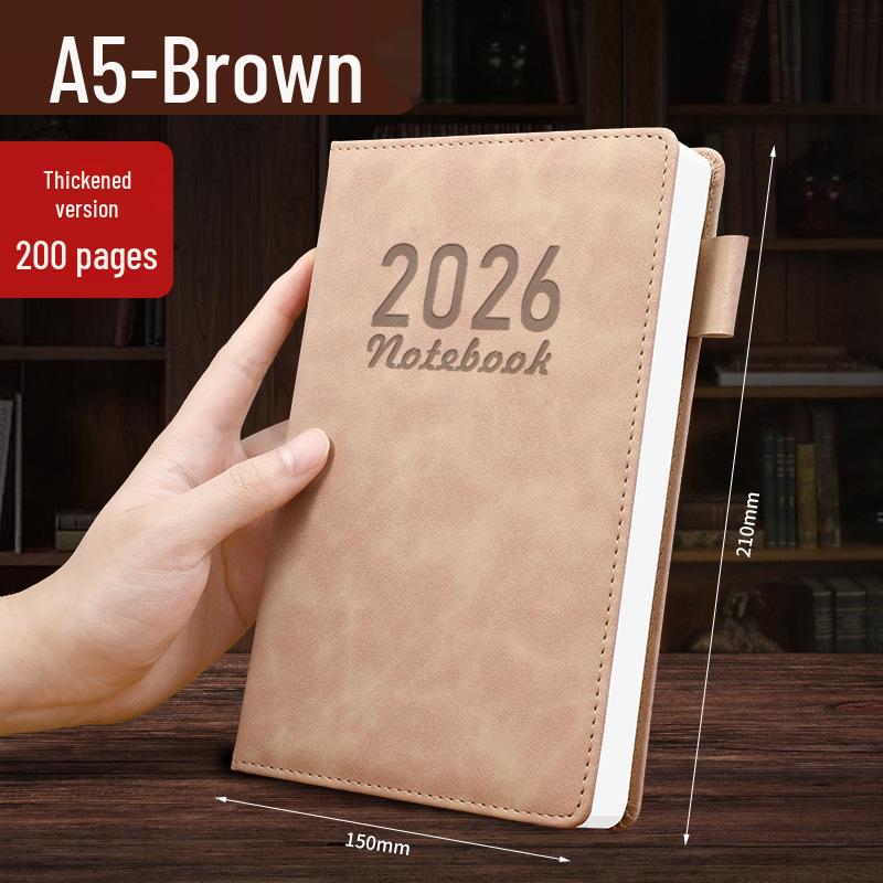 Caiet A5 din Piele Extra Gros cu Cataramă - Ideal pentru Studenți și Afaceri, Design Simplu de Jurnal