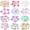 10-40pcs/lot Butterfly Acrylic Beads Gradient Color Loose Beads For Jewelry Making DIY Phone Case Handmade Gifts Accessories