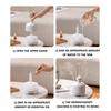 Essential Oil Diffuser with LED Candle Light, Silent Double Spray Aromatherapy Humidifier for Bedroom, Office, Party, Yoga