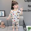 Kids Ice Silk Summer Pajama Set Comfortable and Cool