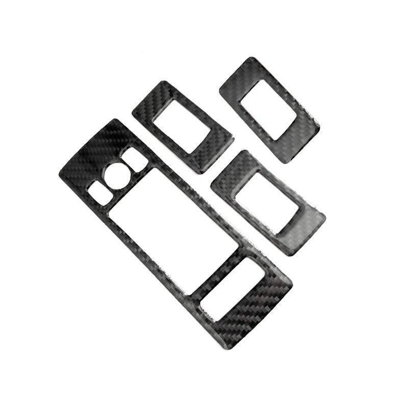 For Land Rover Range Rover Sport 2014-2017 Car Interior Door Window Lift Control Panel Button Frame Cover Soft Carbon Fiber Trim