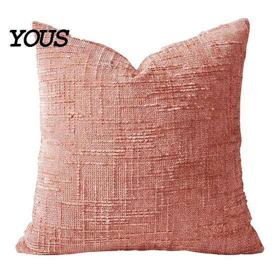 Smooth Zipper Pillow Cover Couch Throw Cover, Decorative Soft Cozy Chenille Case, Rustic Wrinkle-resistant Pillowcase Farmhouse Fall for Living