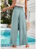 Diyun 2024 Women's Solid Color Loose Wide-Leg Trousers - Spring/Summer Collection