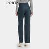 PORTS Women's Wool Blend Straight-Leg Pants
