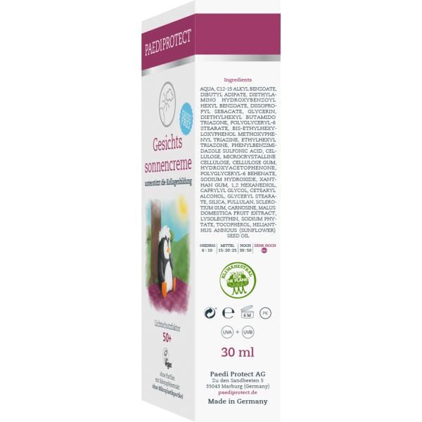 Paddy Protect Face Sun Cream SPF 50+ 30ml