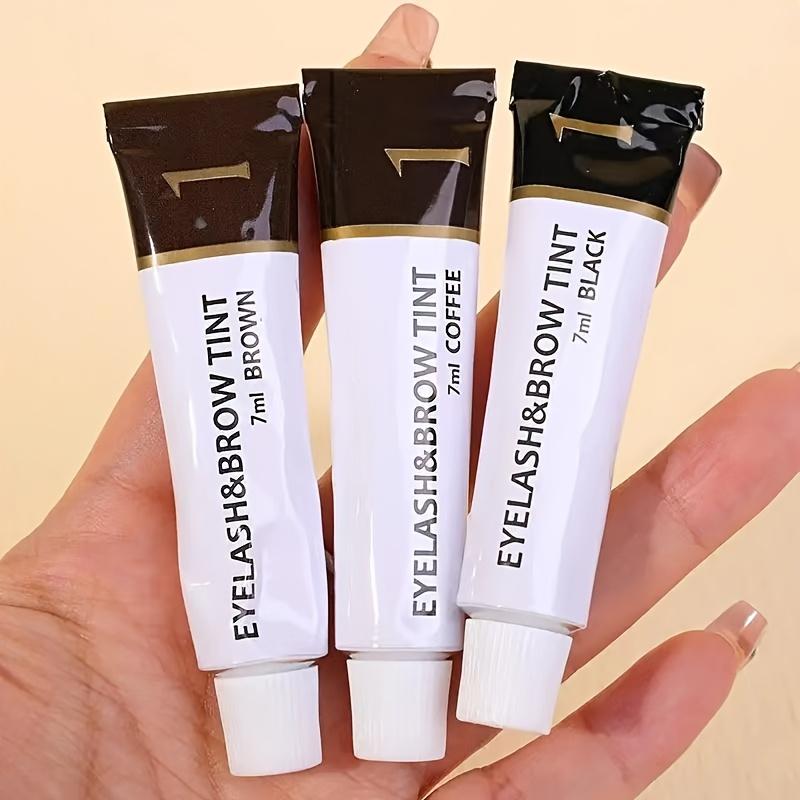 3-color Eyebrow Tinting Kit Available In Black, Brown, and Coffee. Waterproof, Quick-drying, and Long-lasting Makeup Eyebrow Tint