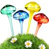4 Pcs  Mushroom Shape Plant Watering Globes Large Self With 4 Funnels