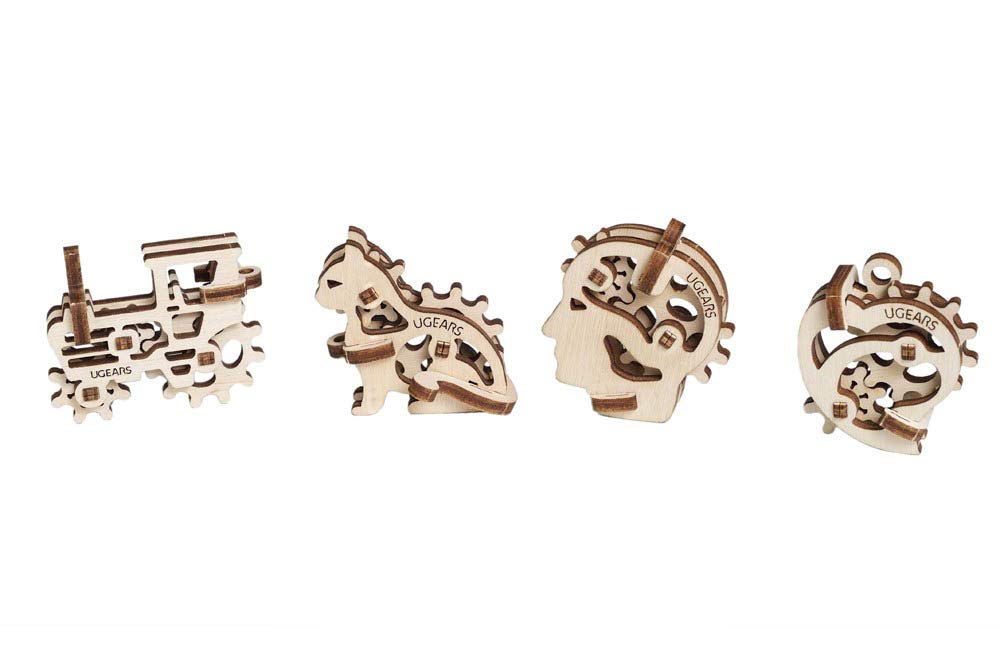 

Ugears Tribix 70029 Деревянные поделки Легко Без клея или инструментов Требуется U-Fidget Пазл и Модели, Сборка,