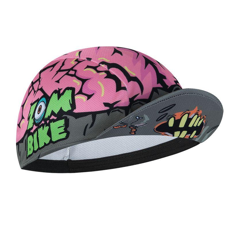 

Стильная велосипедная шапка с динозавром и зомби, летняя дышащая, солнцезащитная, для занятий спортом на открытом воздухе, подшлемник Zombie 1 One size