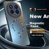 Dreamworthy Honor Magic8 Phone Case Magnetic Wireless Charging Full Coverage Airbag Shockproof Ultra-Thin Skin-Friendly Matte Unisex Graphite Black