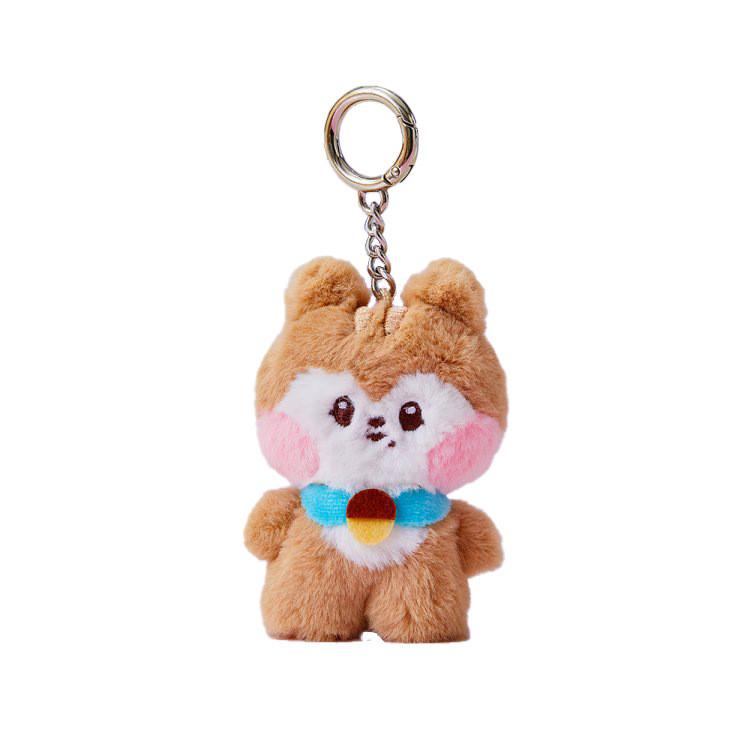 Adorable Korean Plush Mini Doll Keychain Soft Pp Cotton Cute Cartoon Charms Gift