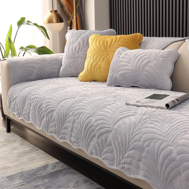 Simple Sofa Cushion Four Seasons Universal Dutch Plush Non-Slip Thickened Seat Cover Cover