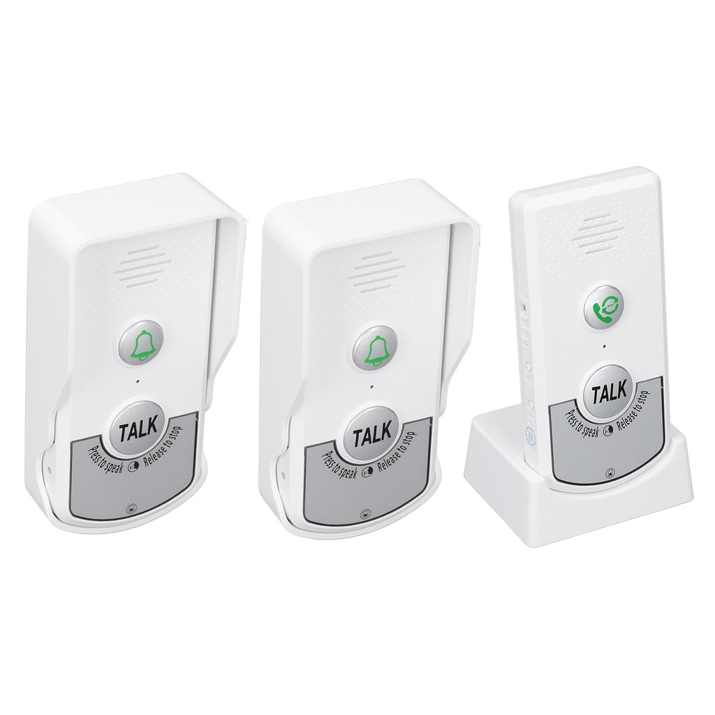 Wireless Voice Intercom Doorbell 410 To 490MHz IP54 Waterproof 1000m Distance Home Doorbell